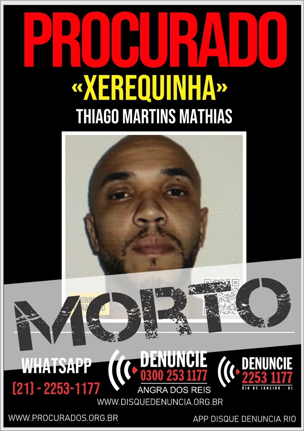 Tiroteio no Cajueiro deixa suspeito morto e outro ferido na Zona Norte do Rio (Foto: Divulgação)