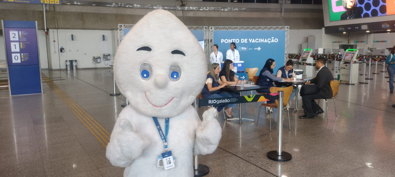 Aeroporto do Galeão recebe Ponto de Vacinação contra a Covid-19