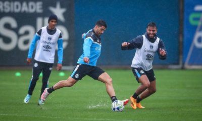 Pepê volta aos treinamentos pelo Grêmio