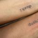 Tatuagem nova de Sheron Menezzes e Letícia Salles