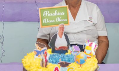 Dia de comemorar: aluna mais idosa da rede estadual de ensino do Brasil ganha festa surpresa (Foto: Ellan Lustosa - Seeduc-RJ)