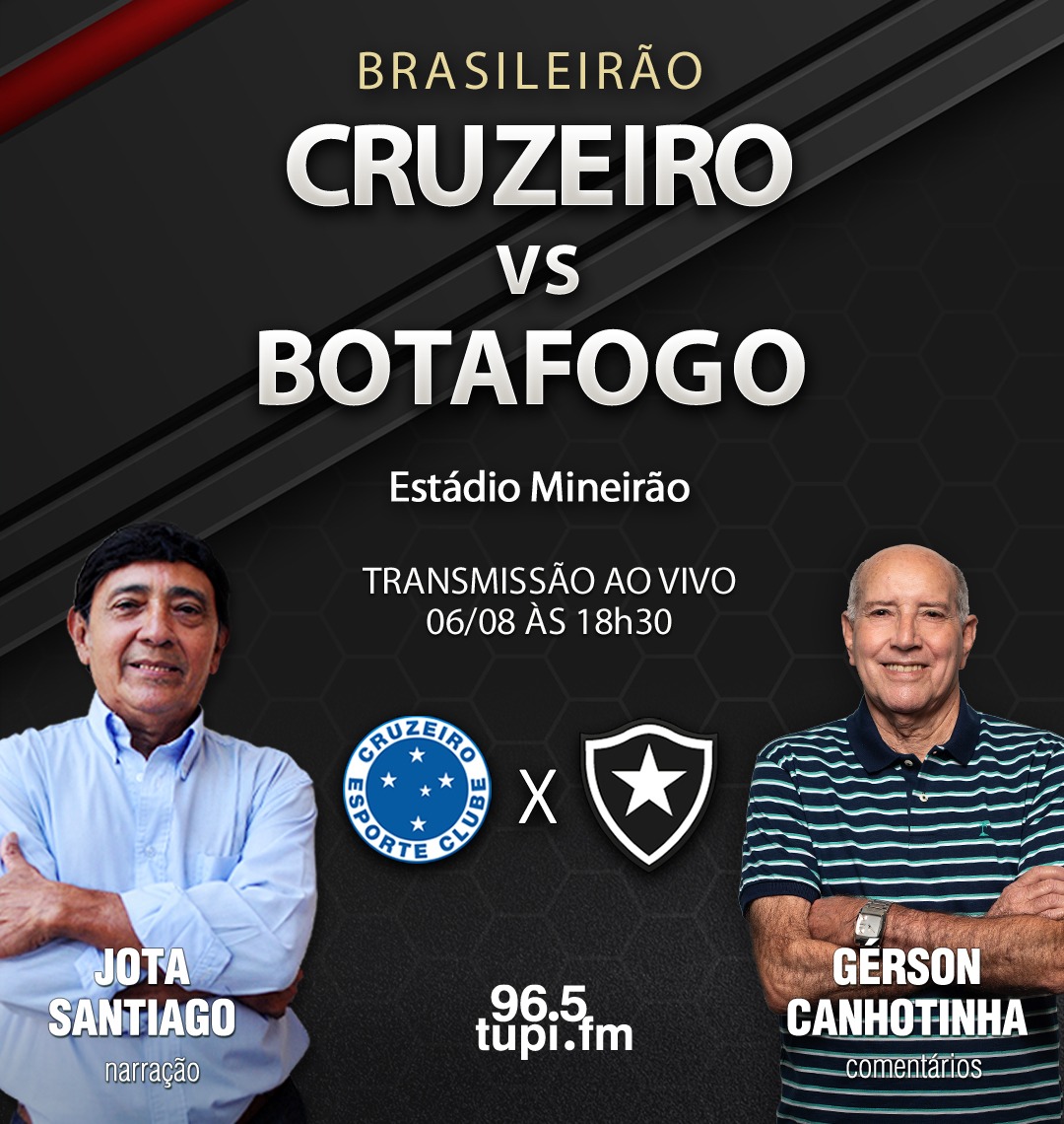 CRUZEIRO X BOTAFOGO TRANSMISSÃO AO VIVO DIRETO DO MINEIRÃO - CAMPEONATO  BRASILEIRO 2023 