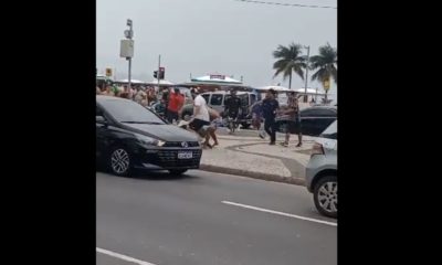 [VÍDEO] Briga entre torcedores em Copacabana termina na delegacia (Foto: Divulgação)