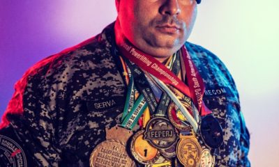 Policial militar do Rio de Janeiro ganha ouro em competição internacional de levantamento de peso e se torna o mais forte do mundo