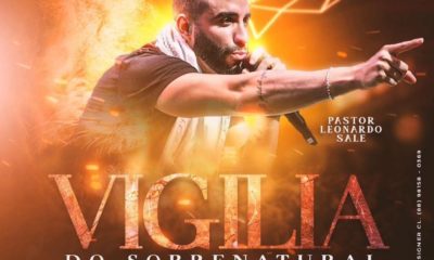 Pastor Leonardo Sale agita o Espaço Hall com 'Vigília do Sobrenatural', neste sábado (Foto: Divulgação)