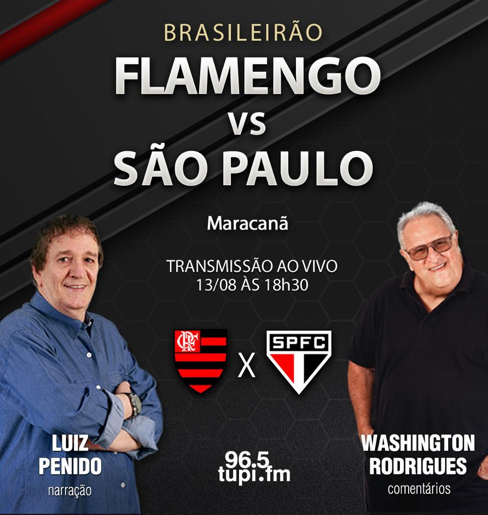 FLAMENGO X SÃO PAULO TRANSMISSÃO AO VIVO DIRETO DO MARCANÃ