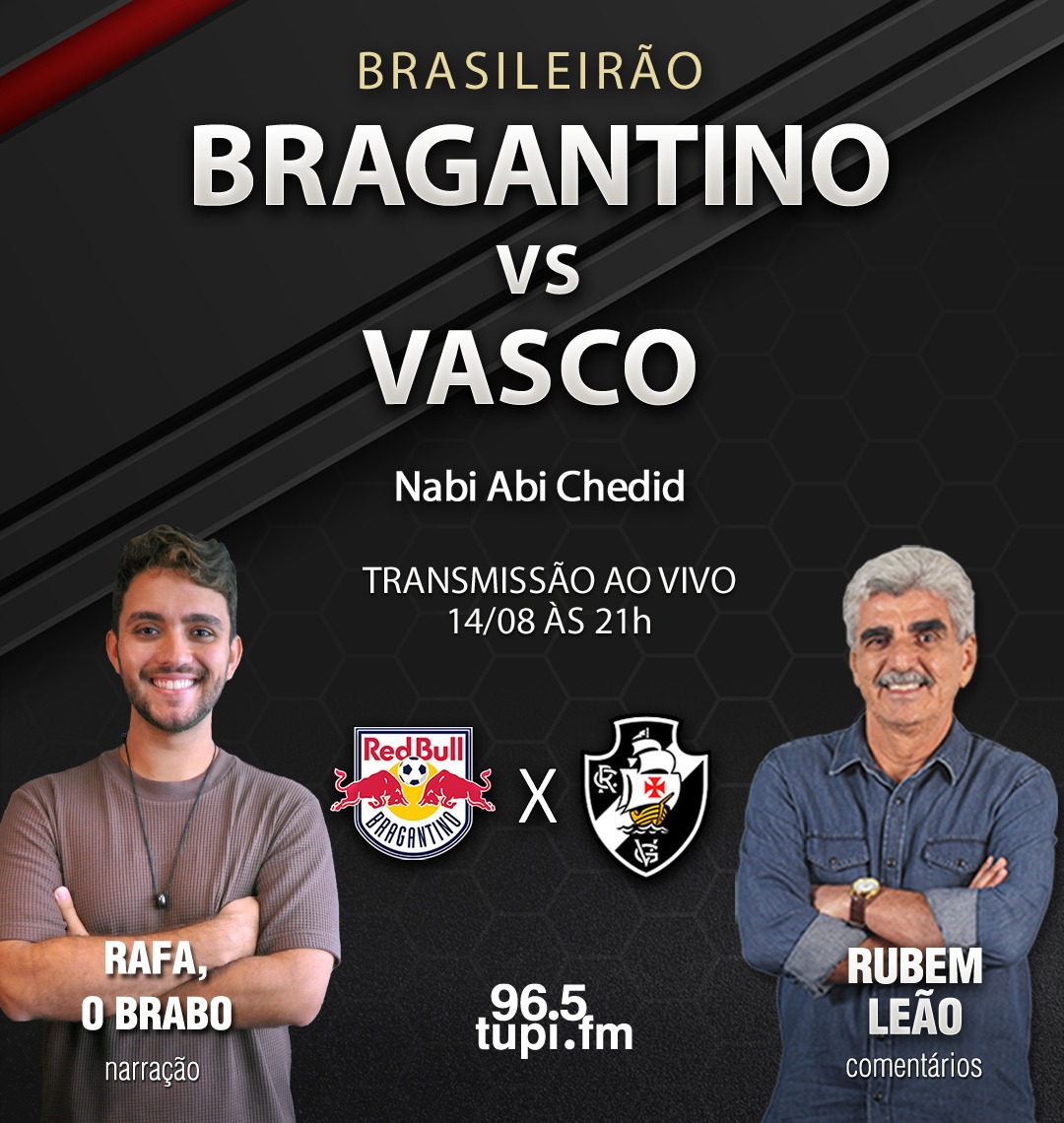 Vasco x Bragantino: veja os prováveis times pelo Campeonato Brasileiro -  Rádio Itatiaia