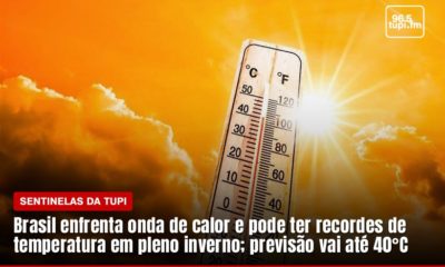 Brasil enfrenta onda de calor e pode ter recordes de temperatura em pleno inverno (Foto: Erika Corrêa/ Super Rádio Tupi)