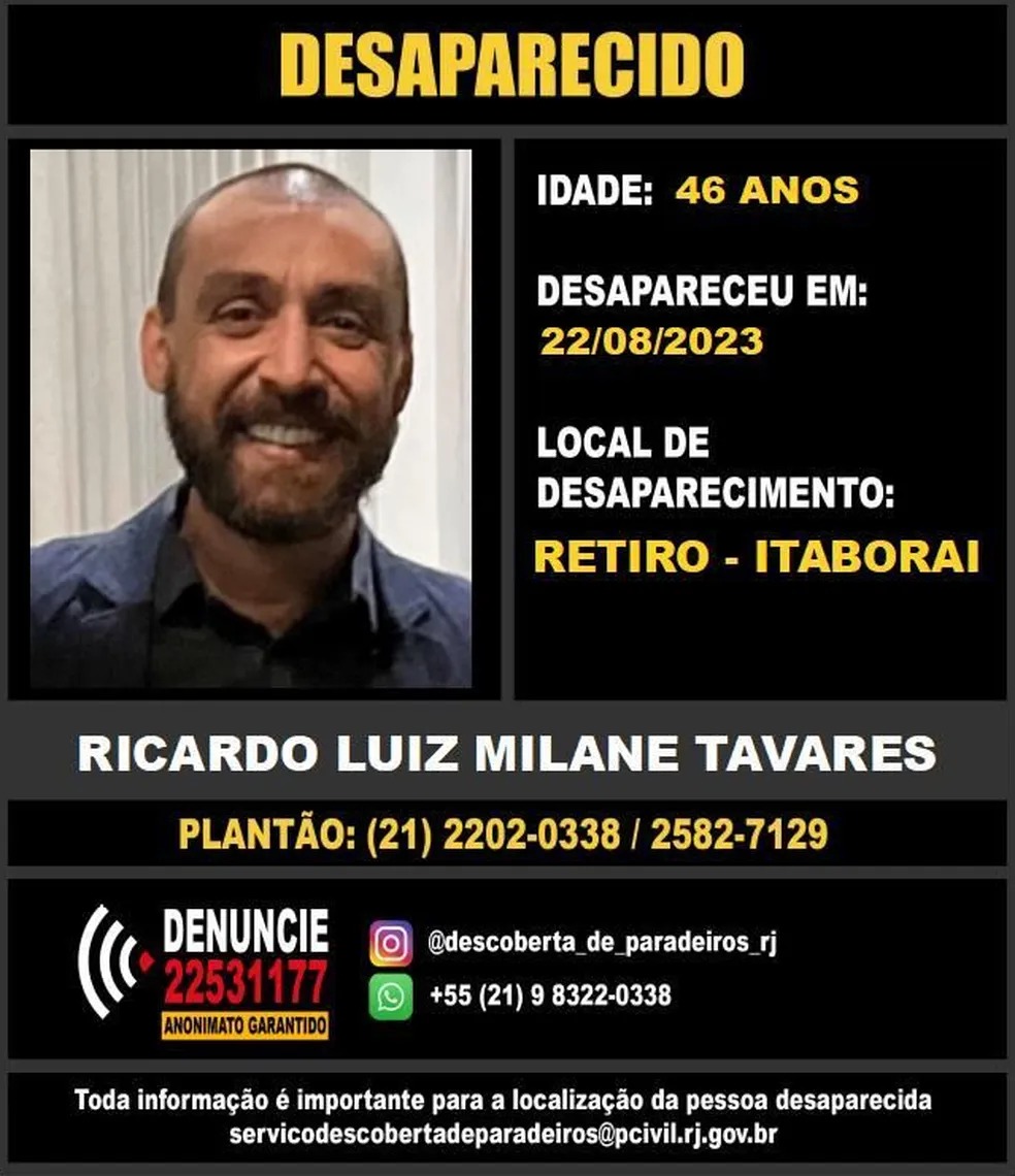 Disque denúncia divulga cartaz pedindo informações sobre maquiador dos famosos que está desaparecido (Foto: Divulgação)