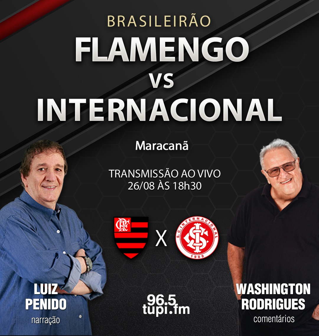 FLAMENGO X INTERNACIONAL TRANSMISSÃO AO VIVO DIRETO DO MARACANÃ -  CAMPEONATO BRASILEIRO 2023 