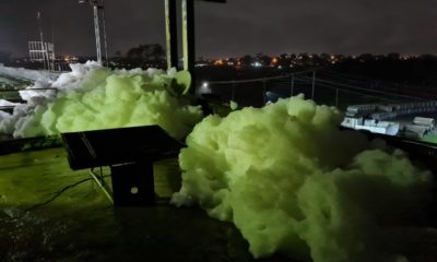 Água contaminada na Estação de Tratamento de Água (ETA) Guandu