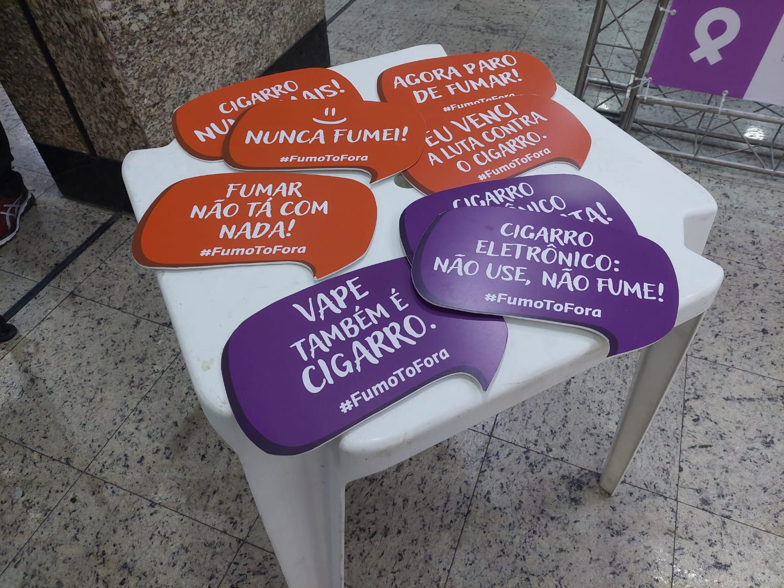 Rodoviária do Rio recebe ação educativa de combate ao fumo