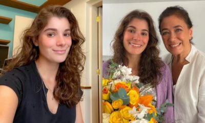 Giulia Bertolli ao lado da mãe, Lilia Cabral