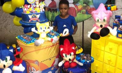 Lucas Camaz, de 9 anos, teve a perna cortada por uma linha chilne quando soltava pipa com parentes na Praça Valdir Vieira, na Taquara