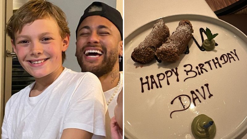 Neymar celebra o aniversário de 12 anos do filho Davi Lucca