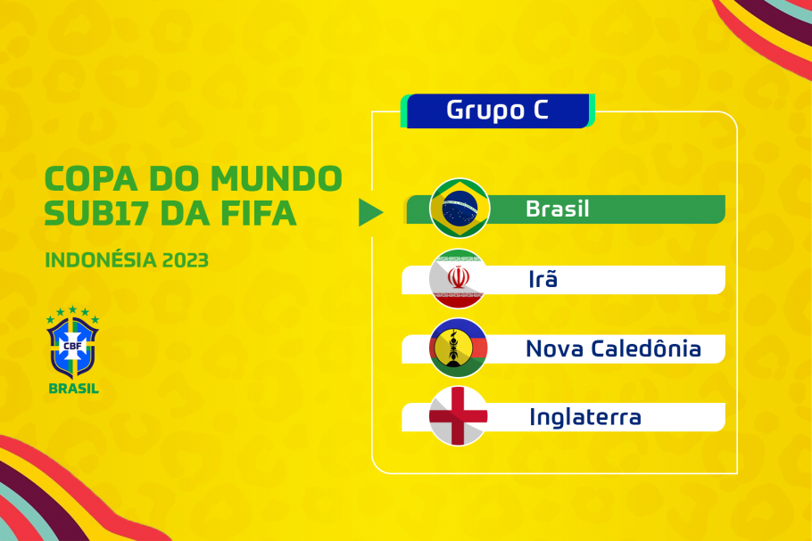 Brasil conhece adversários para a disputa do Mundial sub-17