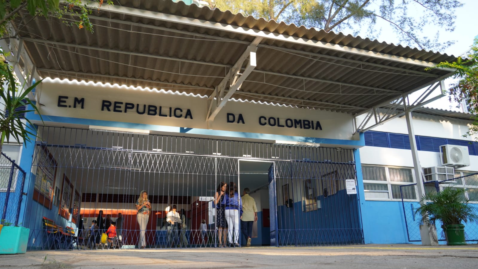 Prefeitura do Rio entrega reforma da Escola Municipal República da Colômbia (Foto: Guilherme Oliveira/ Divulgação)