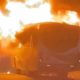 Ônibus incendiado na PAvuna