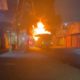 Ônibus incendiado por criminosos na Zona Norte