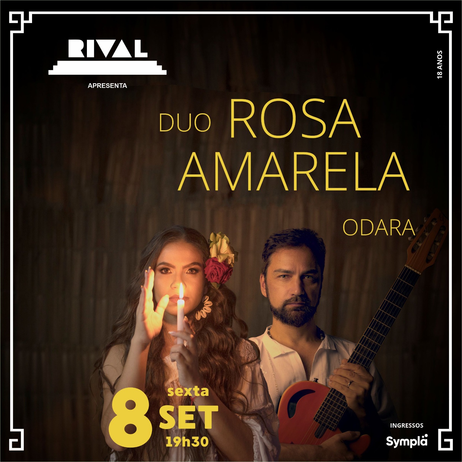 Teatro Rival recebe o show 'ODARA' com duo Rosa Amarela, em única apresentação (Foto: Divulgação)