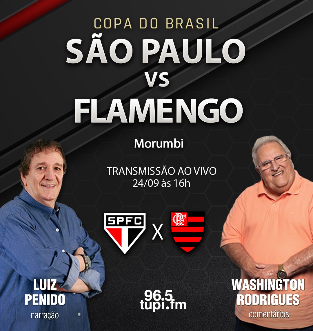 AO VIVO: FLAMENGO X SÃO PAULO - FINAL DA COPA DO BRASIL 2023 DIRETO DO  MARACANÃ