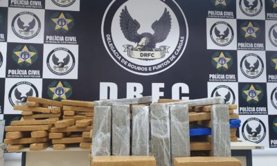 Presidente de torcida organizada do Botafogo é preso com 200 kg de maconha