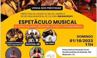 Kantinho Centro de Cultura apresenta o espetáculo 'Acordes do Kanto Brasileiro e Ritmos Contemporâneos' em Madureira (Foto: Divulgação)