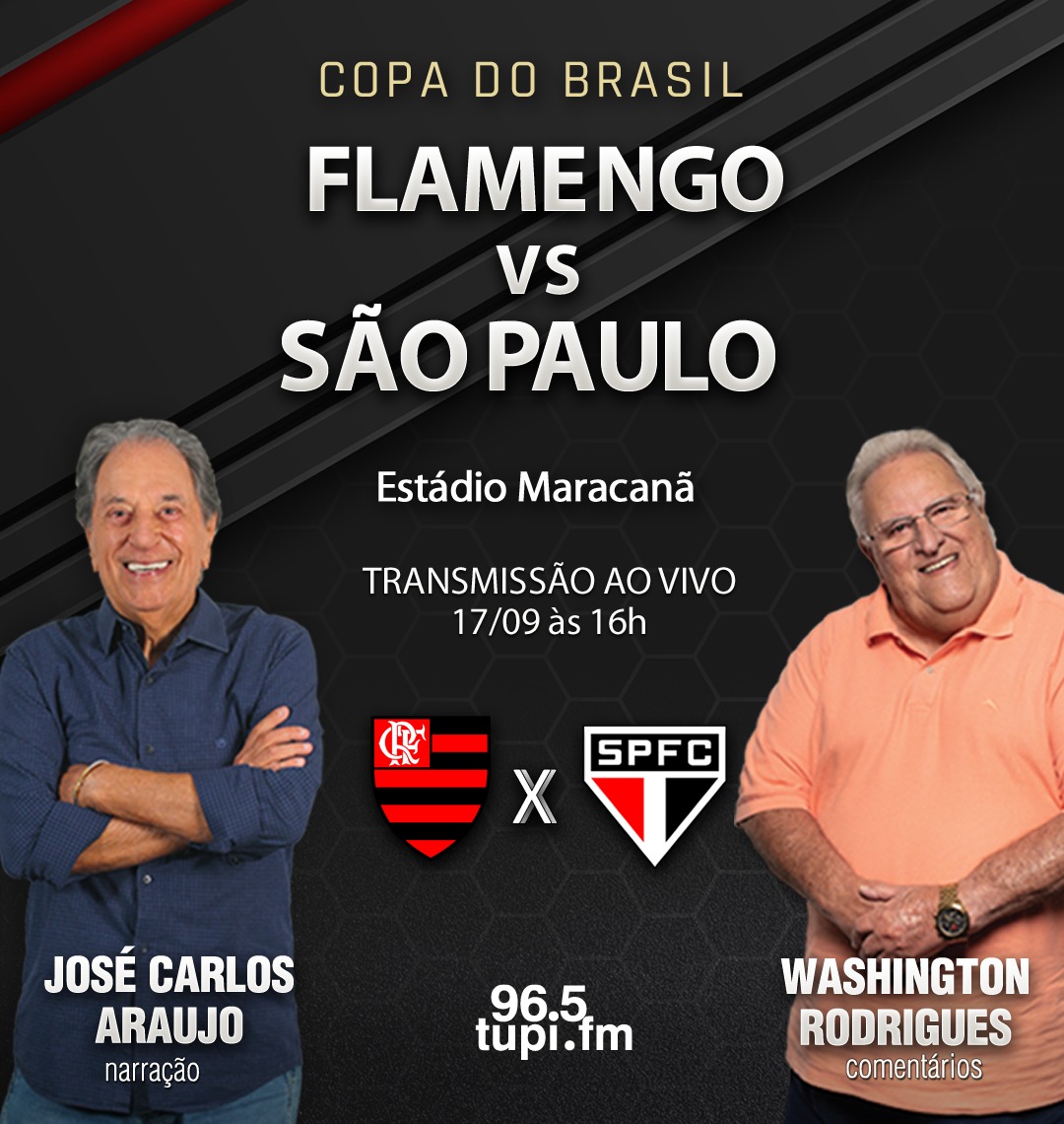 FLAMENGO X SÃO PAULO TRANSMISSÃO AO VIVO DIRETO DO MARCANÃ