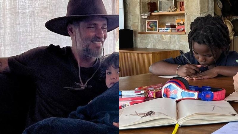 Bruno Gagliasso passa feriado no rancho da família