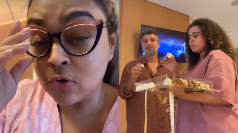 Preta Gil recebe amigos em hospital