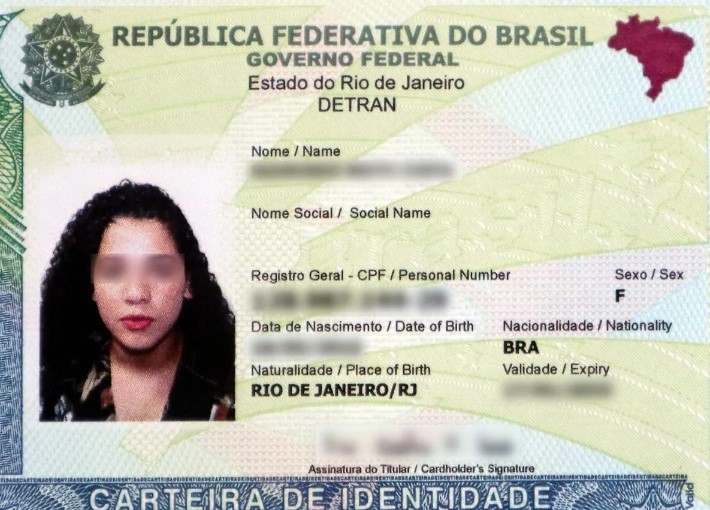 Nova carteira de identidade