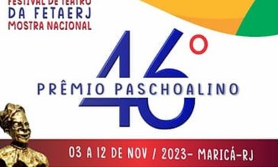Abertas as inscrições para 46º Festival de Teatro Fetaerj – Prêmio Paschoalino