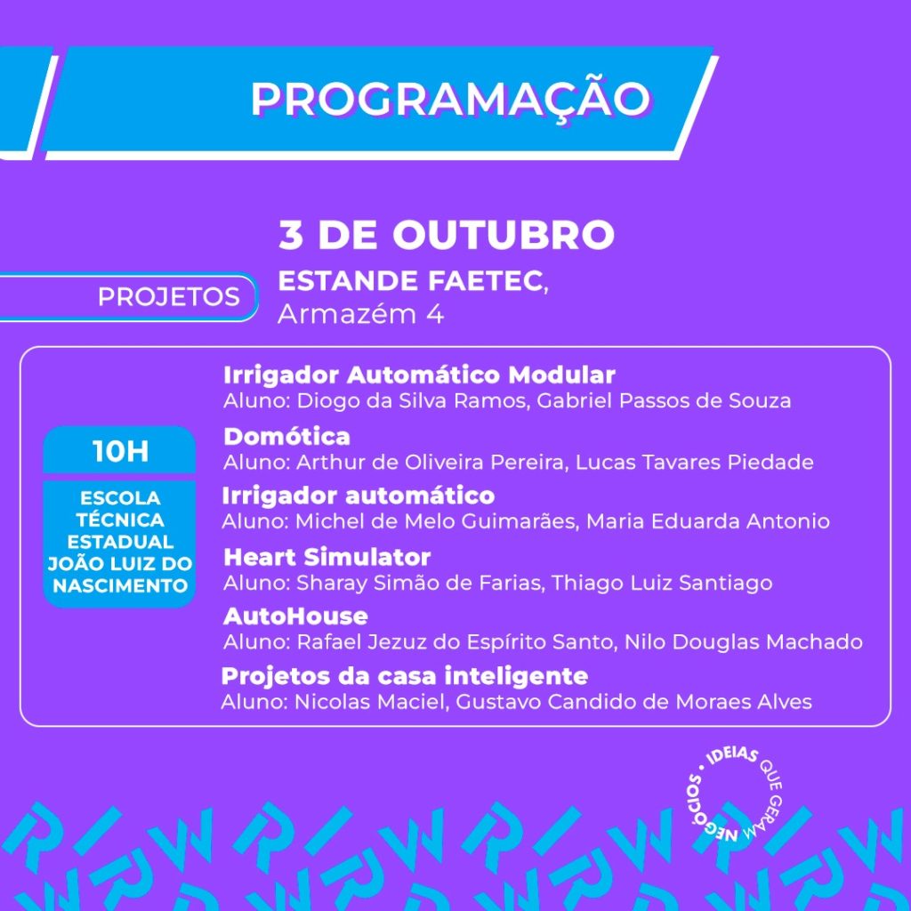 Faetec participa da 3º edição da Rio Innovation Week com 30 projetos