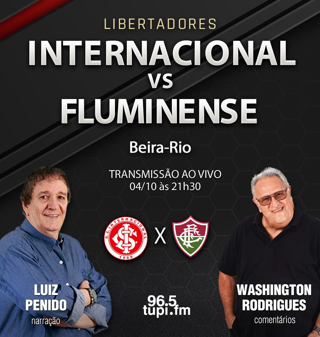 INTERNACIONAL X FLUMINENSE TRANSMISSÃO AO VIVO DIRETO DO BEIRA RIO -  SEMIFINAL DA COPA LIBERTADORES 