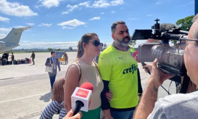 Brasileiros resgatados em Israel chegam ao Rio