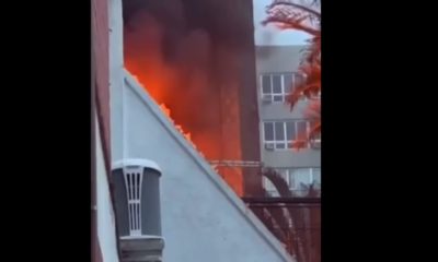Incêndio atinge apartamento em Ipanema, na Zona Sul do Rio (Foto: Divulgação)