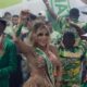 Com look de R$ 7 mil, Mulher Abacaxi é coroada rainha de bateria e promete pouca roupa no carnaval do Rio (Foto: Allan BERTOZZI/ Divulgação)