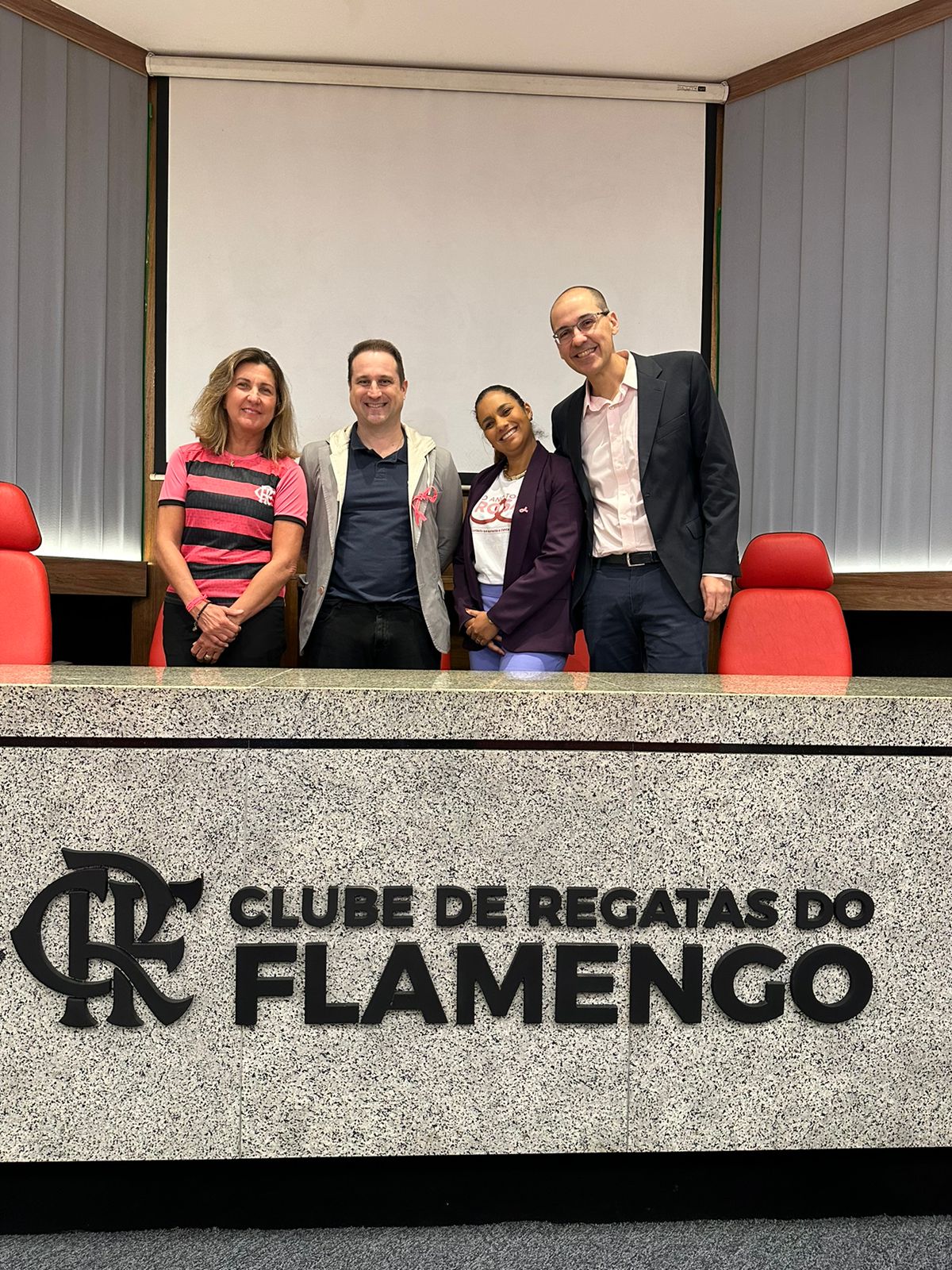 Oncologia D’Or e Flamengo entram em campo juntos na na conscientização sobre o câncer de mama (Foto: Divulgação)