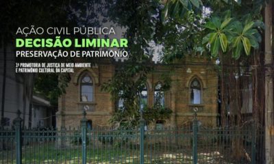 Ministério Público do Rio obtém liminar garantindo obras emergenciais em patrimônio histórico cultural na Tijuca (Foto: Divulgação)