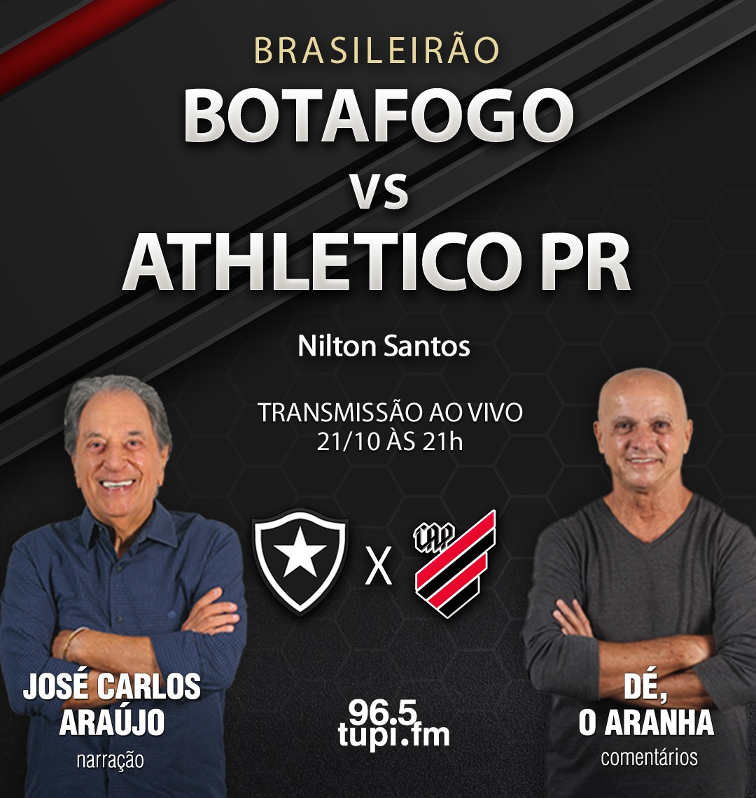 Brasileirão Série A: Athletico-PR x Botafogo; onde assistir de