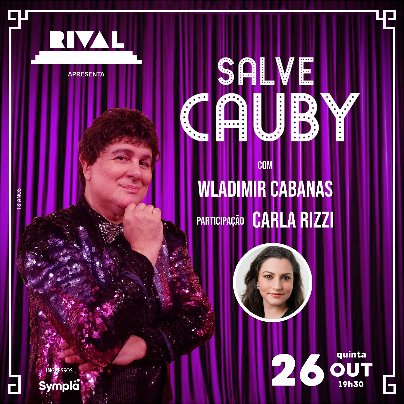 Teatro Rival recebe o show 'Salve Cauby' (Foto: Divulgação)
