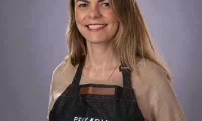 Manuela Ornelas da Peixaria Divina Providência na Seafood Show Latin America 2023 (Foto: ALEXANDER LANDAU/ Divulgação)