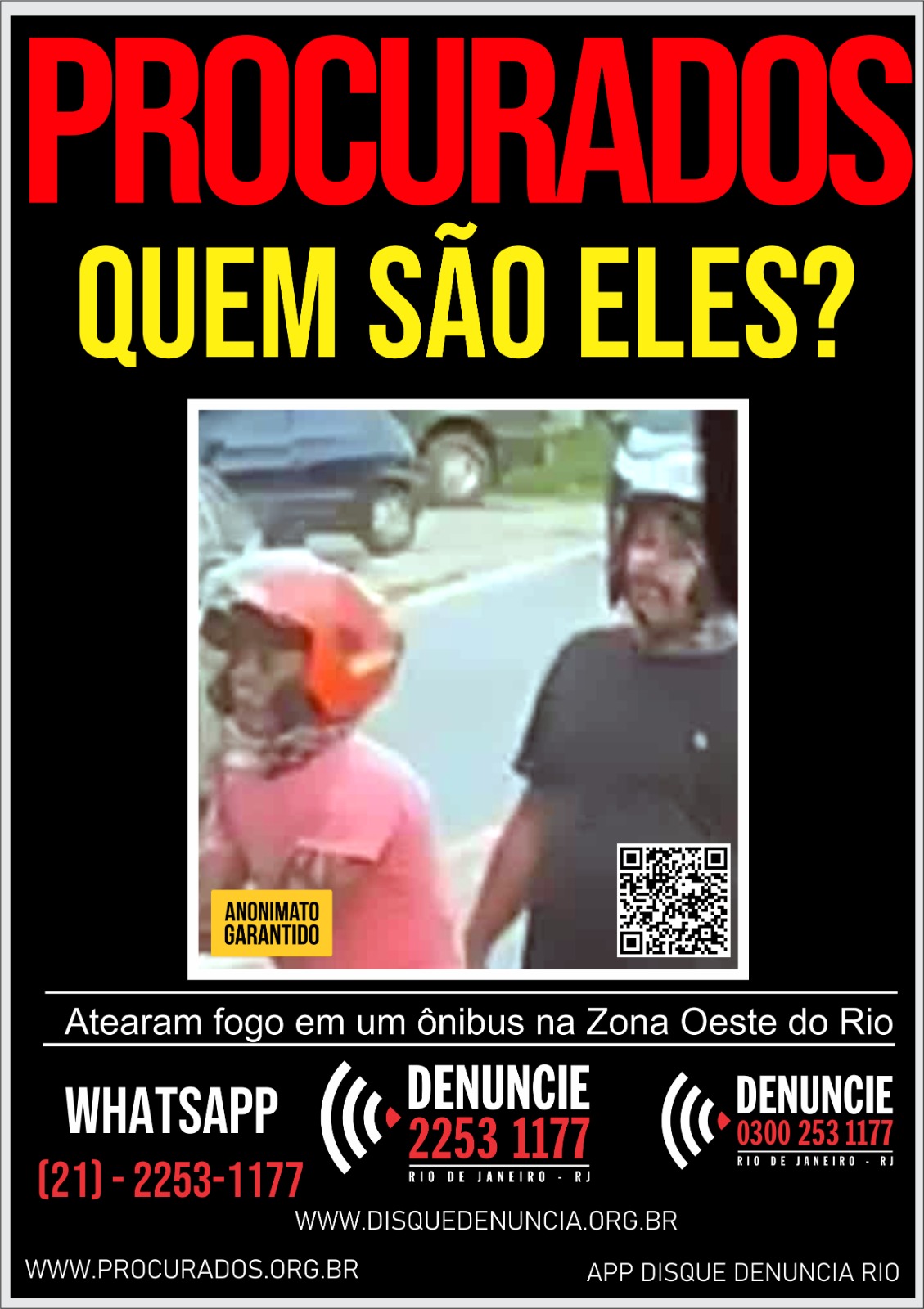 Polícia tenta identificar criminosos que atearam fogo em ônibus no Rio