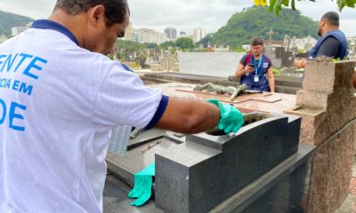 Prefeitura do Rio faz ação contra a dengue no Cemitério São João Batista
