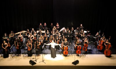 Estudantes da rede pública, que formam orquestra exclusivamente feminina, fazem turnê musical na Suíça (Foto: Divulgação)