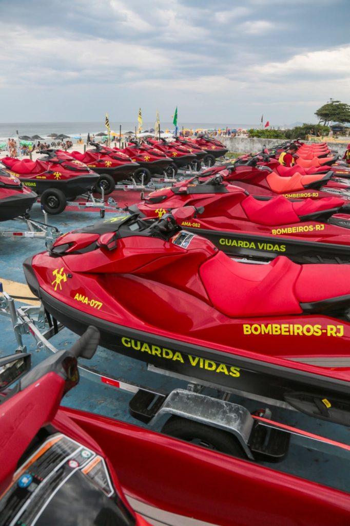 Novas moto-aquáticas dos Bombeiros do RJ 