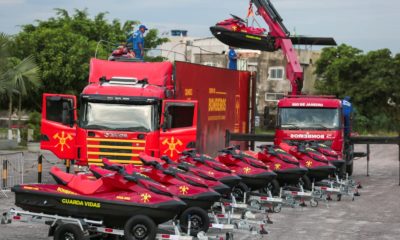Novas moto-aquáticas dos Bombeiros do RJ