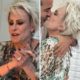 Ana Maria Braga beija o namorado