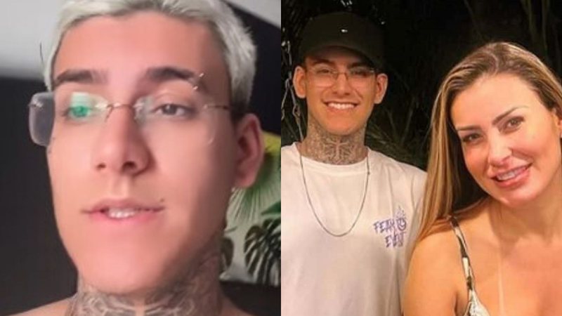 Andressa Urach e o filho, Arthur, de 18 anos