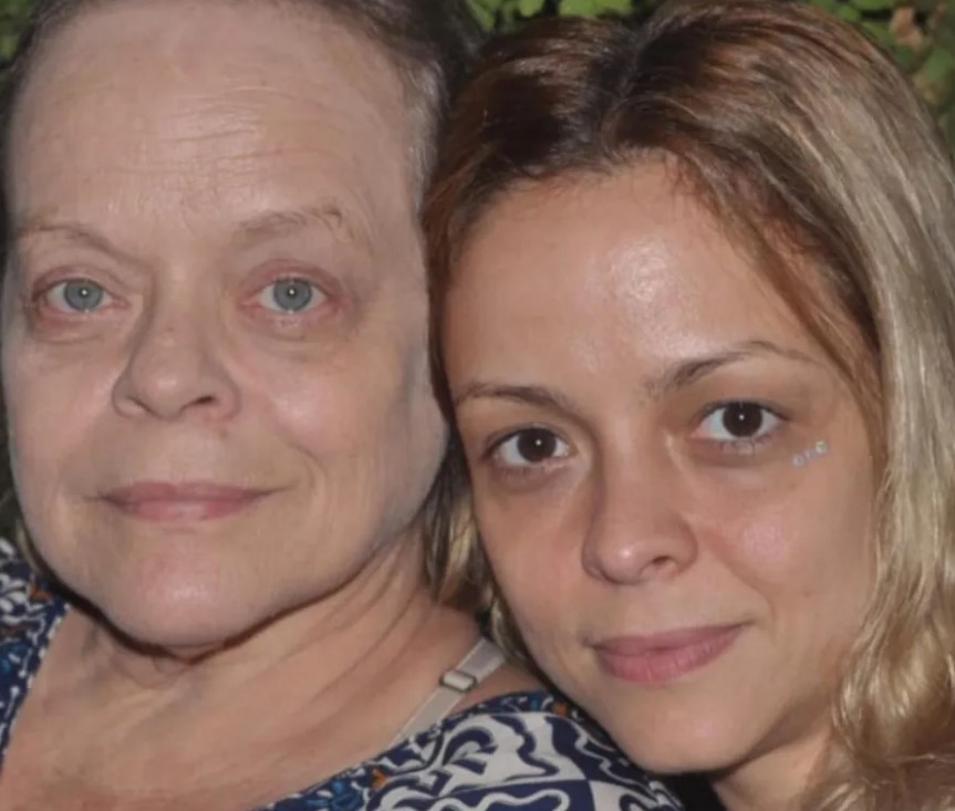 Ângela Rabello ao lado da filha, Stella Rabello